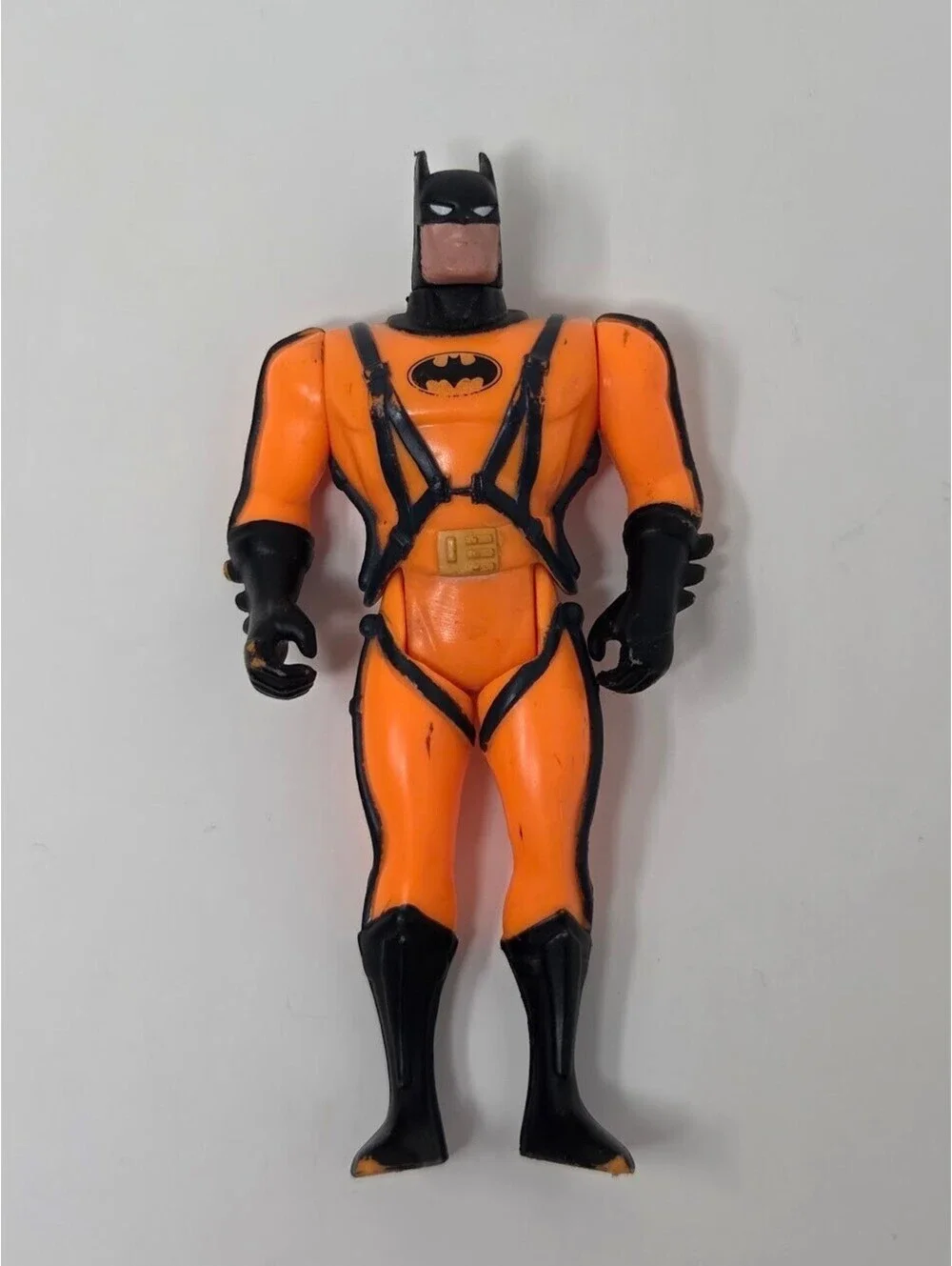 Kenner 1993 DC Comics Batman Action Figure Orange And Black Suit w/ Harness